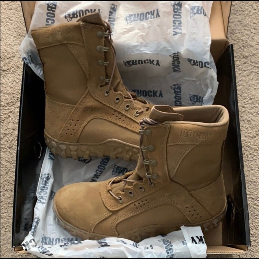 Men’s Rocky SV2 10.5M Steel Toe Boots Coyote Brown